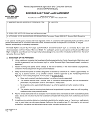 Document preview: Form FDACS-08522 Boxwood Blight Compliance Agreement - Florida