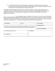 Form FDACS-08522 Boxwood Blight Compliance Agreement - Florida, Page 3