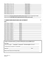 Form FDACS-01985 Change Form to Notice of Intent to Implement Bmps and/or Associated Bmp Checklist - Florida, Page 2