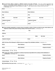 Form FDACS-10100 Charitable Organizations/Sponsors Registration Application - Florida, Page 11
