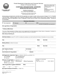 Form FDACS-10100 Charitable Organizations/Sponsors Registration Application - Florida, Page 9