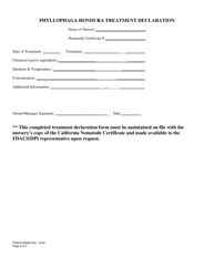Form FDACS-08385 Compliance Agreement/Phyllophaga Hondura California Ornamental - Florida, Page 3