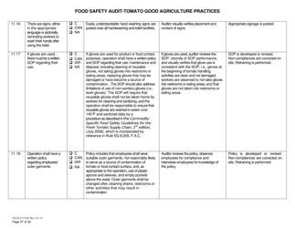 Form FDACS07083 Food Safety Audit-Tomato Good Agriculture Practices Greenhouse - Florida, Page 27