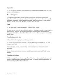 Form FDACS-06500 Florida Marketing Bulletin Classified Advertising Form - Florida, Page 4