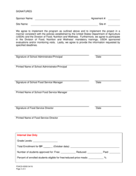 Form FDACS-02000 Fresh Fruit and Vegetable Program Application - Florida, Page 3