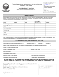Form FDACS-14222 Plan Review Application - Florida, Page 2