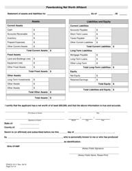 Form FDACS-10111 Pawnbrokering Registration Application - Florida, Page 5