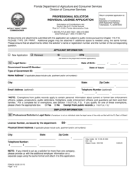 Form FDACS-10120 Professional Solicitor Individual License Application - Florida, Page 4
