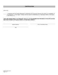 Form FDACS-10120 Professional Solicitor Individual License Application - Florida, Page 6