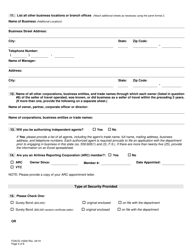 Form FDACS-10200 Sellers of Travel Registration Application - Florida, Page 4