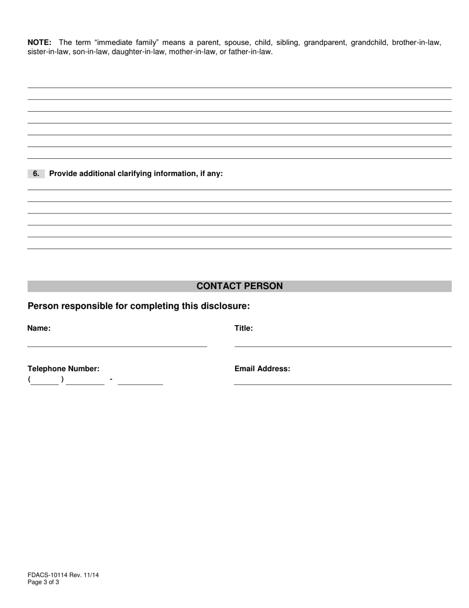 Form Fdacs 10114 Fill Out Sign Online And Download Fillable Pdf Florida Templateroller 8029