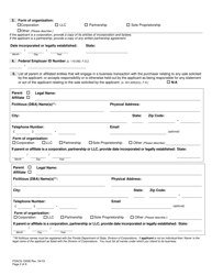 Form FDACS-10008 Substance Abuse Marketing Service Provider License Application - Florida, Page 2