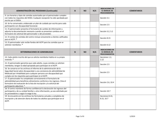 Formulario De Evaluacion Para Centros De Cuidado De Adultos - Florida (Spanish), Page 2