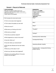 Community Assessment Tool Pre-screen Interview Guide - Florida, Page 2