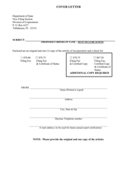 Form CR2E010 Articles of Incorporation (Profit Corporation) - Florida, Page 3