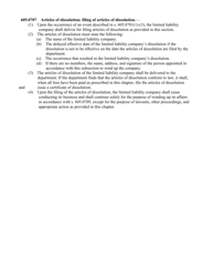 Form CR2E048 Articles of Dissolution for a Limited Liability Company - Florida, Page 2