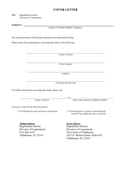 Form CR2E048 Articles of Dissolution for a Limited Liability Company - Florida, Page 3