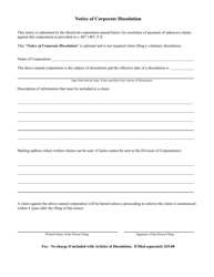 Form CR2E012A Articles of Dissolution - Florida, Page 4