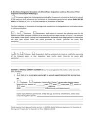 Form 12.902(F)(2) Marital Settlement Agreement for Dissolution of Marriage With Property but No Dependent or Minor Child(Ren) - Florida, Page 15