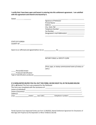Form 12.902(F)(2) Marital Settlement Agreement for Dissolution of Marriage With Property but No Dependent or Minor Child(Ren) - Florida, Page 17