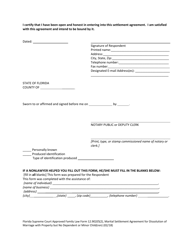 Form 12.902(F)(2) Marital Settlement Agreement for Dissolution of Marriage With Property but No Dependent or Minor Child(Ren) - Florida, Page 18