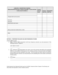 Family Law Form 12.947(B) Temporary Order of Support, Time-Sharing, and Other Relief With Dependent or Minor Child(Ren) - Florida, Page 3