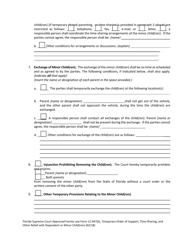 Family Law Form 12.947(B) Temporary Order of Support, Time-Sharing, and Other Relief With Dependent or Minor Child(Ren) - Florida, Page 6