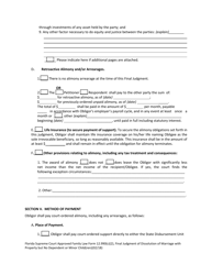 Form 12.990(C)(2) &quot;Final Judgment of Dissolution of Marriage With Property but No Dependent or Minor Child(Ren)&quot; - Florida, Page 9