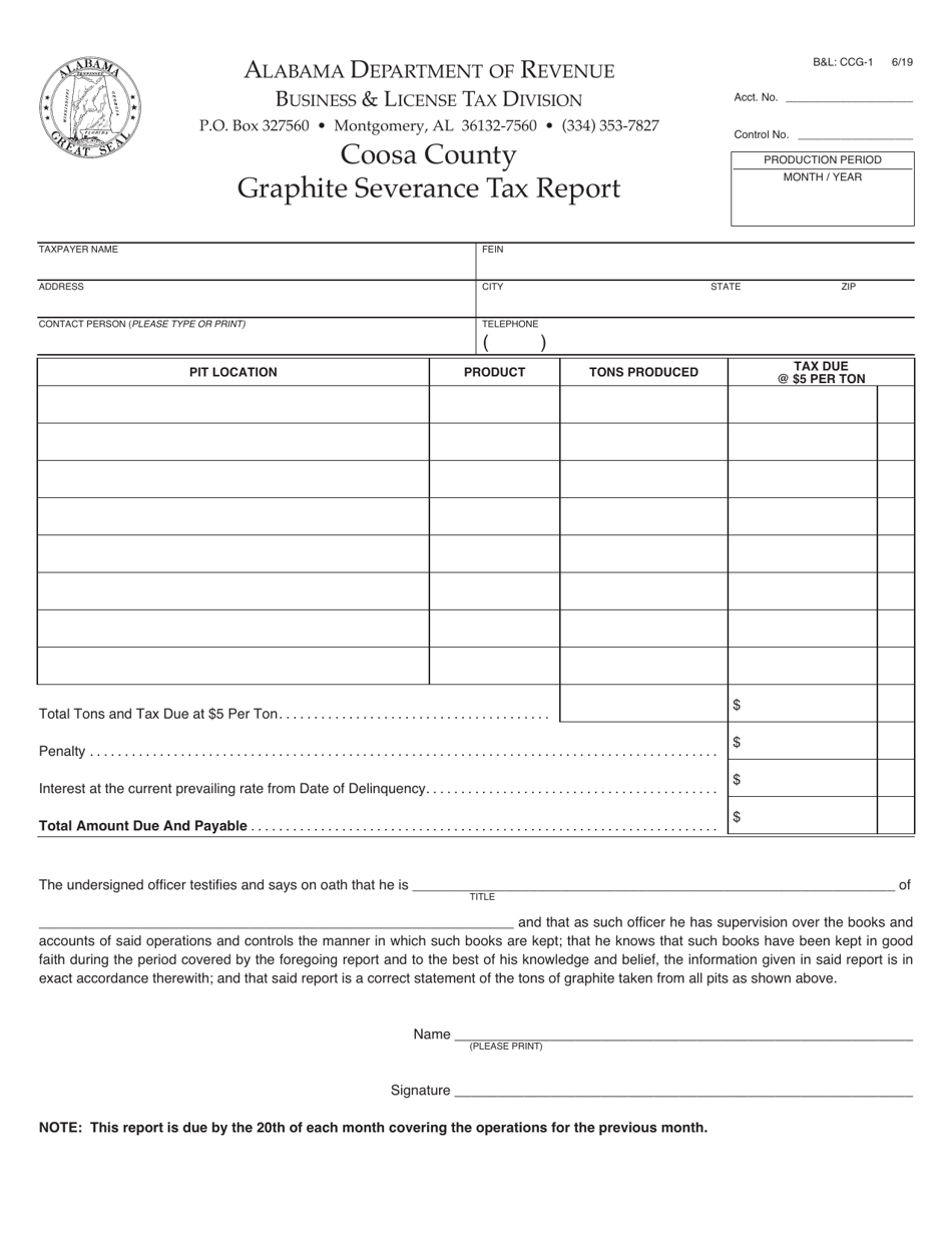 Form B&L CCG1 Fill Out, Sign Online and Download Printable PDF