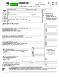 Form 20C Corporation Income Tax Return - Alabama