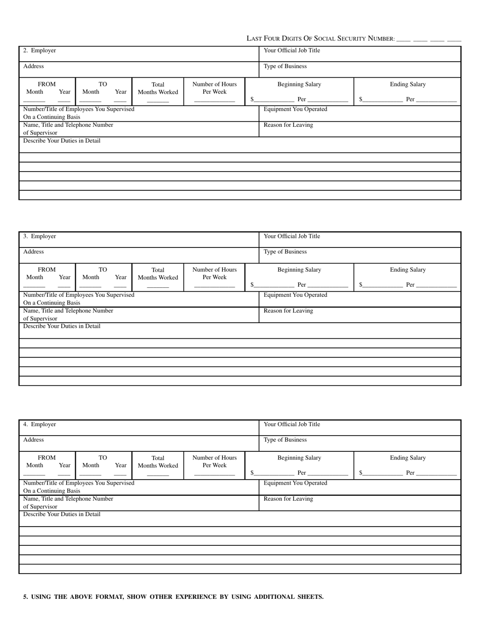Form 3 Application for Examination - Alabama, Page 3