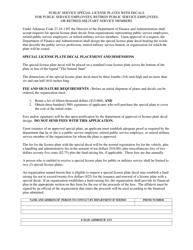 Application for Special License Plate Decal for Public or Military Service Recognition - Arkansas, Page 2