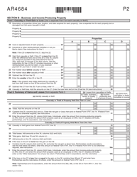 Form AR4684 Casualties and Thefts - Arkansas, Page 2
