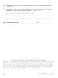 Form WH-385-V Certification for Serious Injury or Illness of a Veteran for Military Caregiver Leave - Arkansas, Page 5