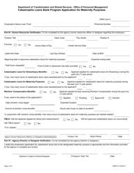 Form OPM R &quot;Catastrophic Leave Bank Program Application for Maternity Purposes&quot; - Arkansas, Page 2