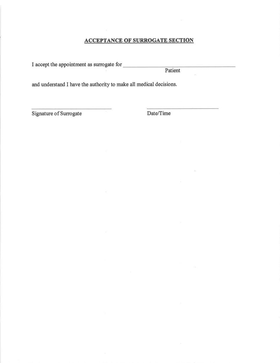 Acceptance of Surrogate Section - Arkansas, Page 1