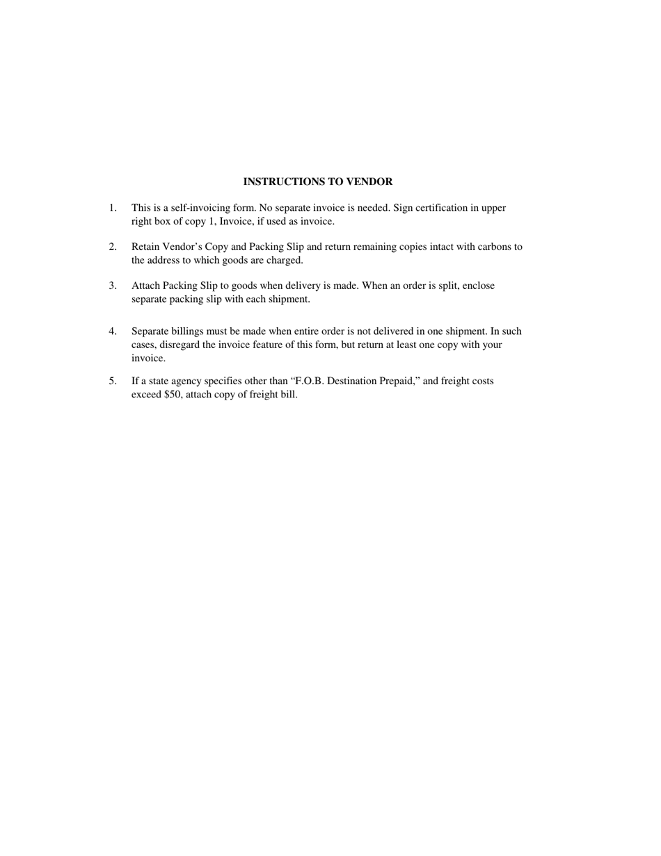Form STD.40A Sub-purchase Order - California, Page 3