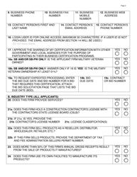 Form DGS PD812 Request for Small Business, Small Business for the Purpose of Public Works and/or Disabled Veteran Business Enterprise Certification (Application) - California, Page 2