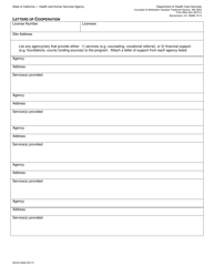 Document preview: Form DHCS5028 Letters of Cooperation - California