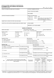 Form CEM-2030 Download Fillable PDF or Fill Online Stormwater Site ...