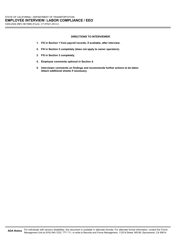 Form CEM-2504 Employee Interview: Labor Compliance/Eeo - California, Page 2