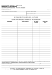 Form CEM-20DCON Attachment D &quot;Contractor Personnel Training Record&quot; - California, Page 5