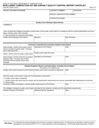 Form CEM-3531 &quot;Intelligent Compaction Hot Mix Asphalt Quality Control Report Checklist&quot; - California, Page 3