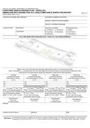 Form CEM-5773NSPL Curb Ramp (Non-standard Plan - Parallel) Americans With Disabilities Act (Ada) Compliance Inspection Report - California, Page 4