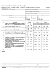 Form CEM-5773NSPL Curb Ramp (Non-standard Plan - Parallel) Americans With Disabilities Act (Ada) Compliance Inspection Report - California, Page 7