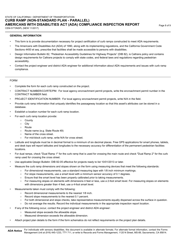 Form CEM-5773NSPL Curb Ramp (Non-standard Plan - Parallel) Americans With Disabilities Act (Ada) Compliance Inspection Report - California, Page 8