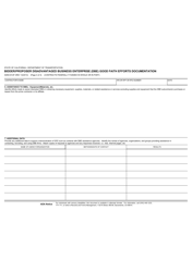 Form ADM-0312F Bidder/Proposer Disadvantaged Business Enterprise (Dbe) Good Faith Efforts Documentation - California, Page 4
