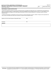 Form LAPM3-A Project Authorization/Adjustment Request - California, Page 2