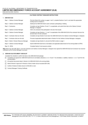Form ADM-4043 ELB Limited Bid Emergency Force Account Agreement (Elb) - California, Page 5