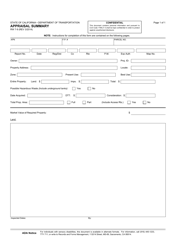 Document preview: Form RW7-9 Appraisal Summary - California